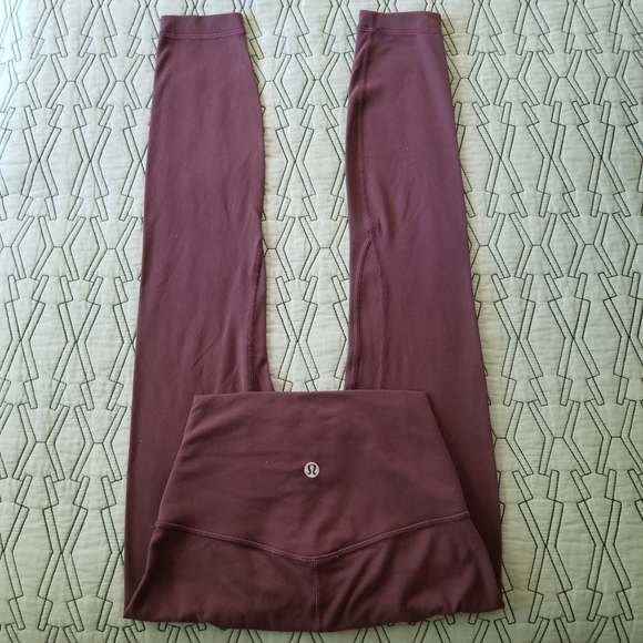 💜 LULULEMON Arctic Plum Align Pant 25" Sz 0 - Picture 3 of 4